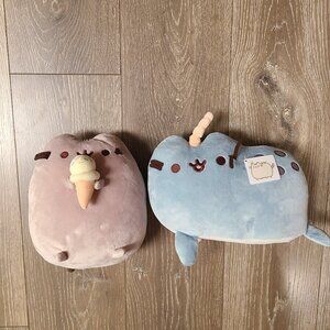 Pusheen Bundle of 2 Plushies - Pusheen Ice Cream Cone & Pusheen Narwhal Plush